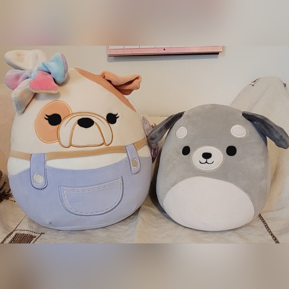 Squishmallows Davitta and Brian the Dog Duo - Picture 1 of 2